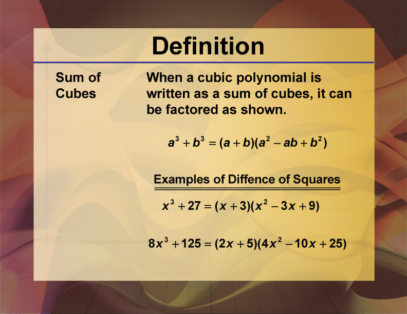 Sum of cubes: Natural numbers, formulas, examples, and more